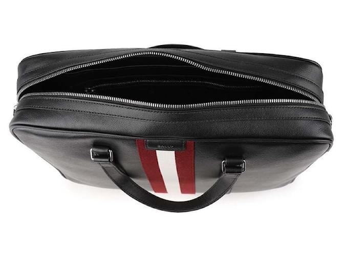 Bally Malette en cuir noir Code - vue 7