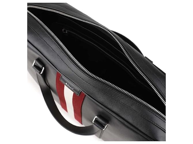 Bally Malette en cuir noir Code - vue 8
