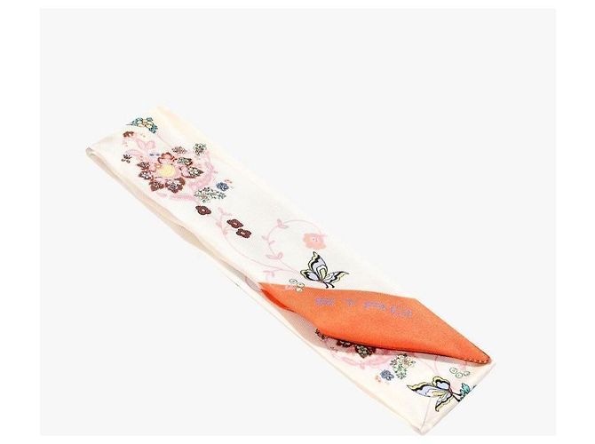Etro Bufanda de seda twill skinny con estampado floral paisley Roja - vista 5