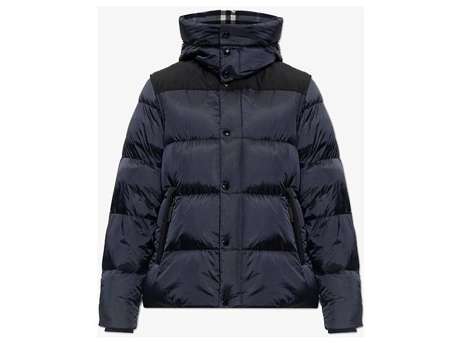 Burberry Giacca puffer con cappuccio e maniche staccabili Nero - vista 7