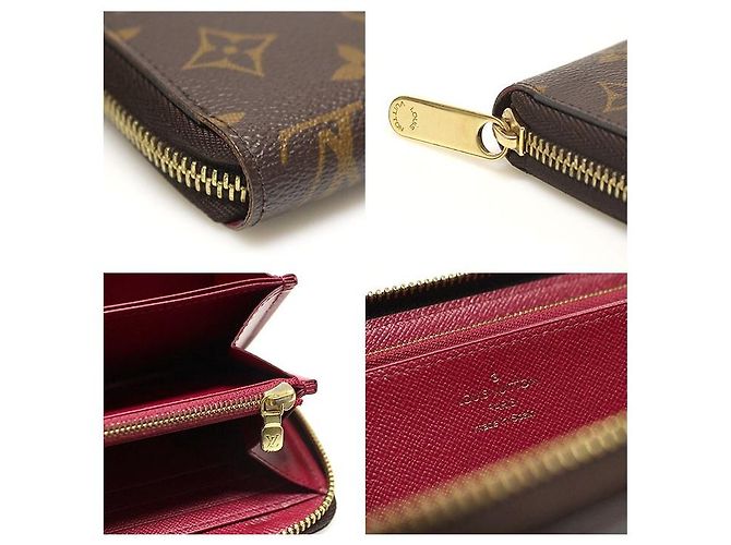 Louis Vuitton Langer Zippy Geldbeutel aus Monogramm-Canvas in Fuchsia Pink - Ansicht 8