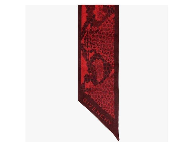 Givenchy Bufanda de seda twill delgada Roja - vista 7