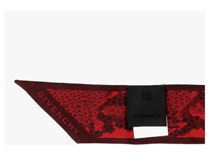 Givenchy Bufanda de seda twill delgada Roja - vista 8
