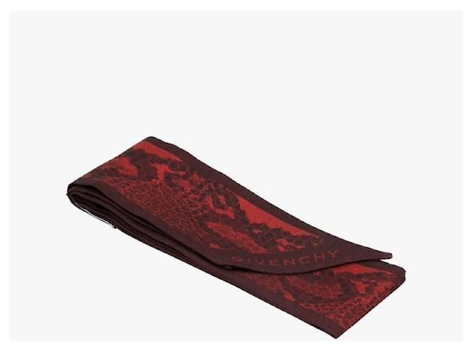 Givenchy Bufanda de seda twill delgada Roja - vista 9