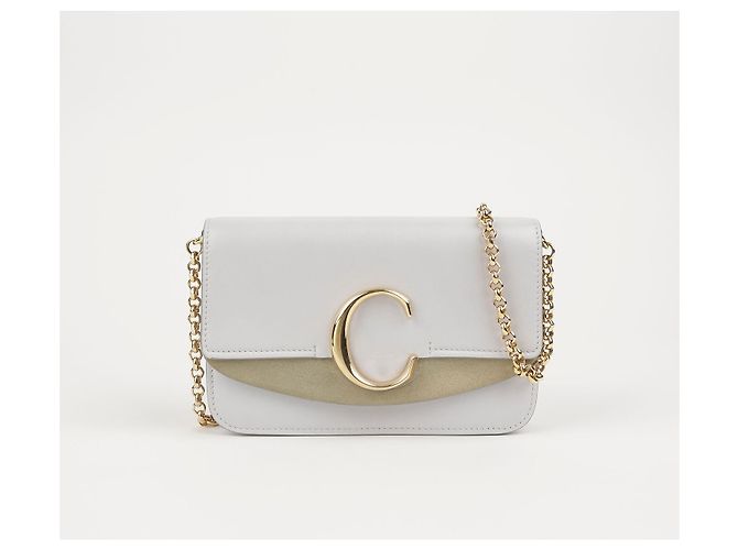 Chloé Bolsa transversal com corrente Branco - vista 2