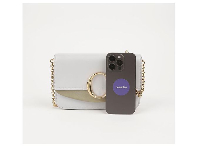 Chloé Bolsa transversal com corrente Branco - vista 8