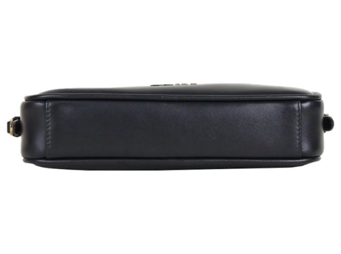 Miu Miu Borsa a spalla in pelle con logo Nero - vista 8