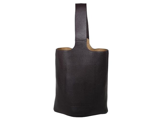 Loewe Grande borsa a secchiello in ciottoli Nero - vista 6
