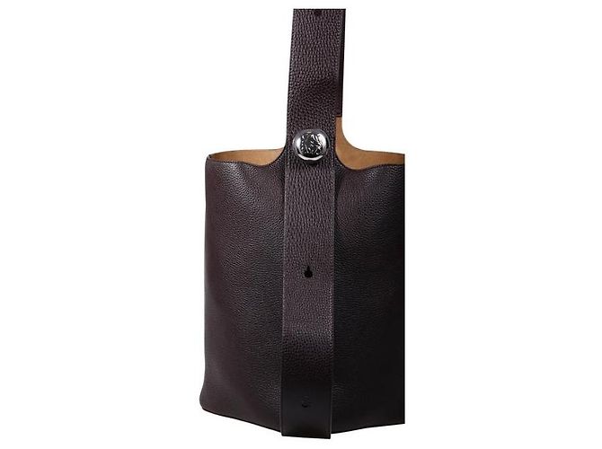 Loewe Grande borsa a secchiello in ciottoli Nero - vista 7