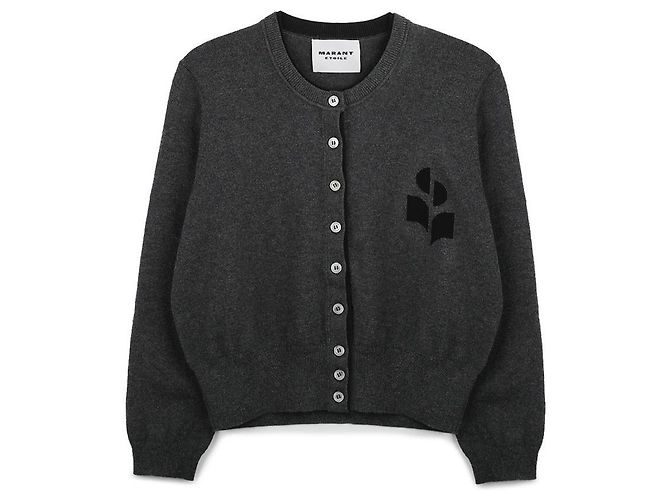 Isabel Marant Cardigan à logo Marron - vue 3