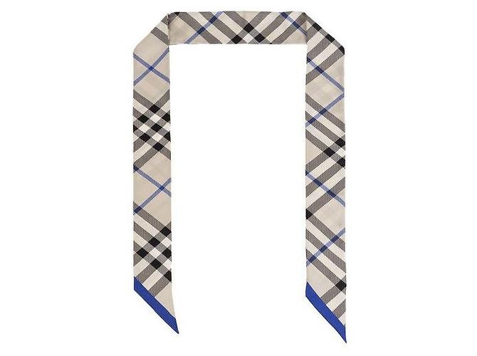 Burberry Schlanke Karosilk-Schal Mehrfarben - Ansicht 4