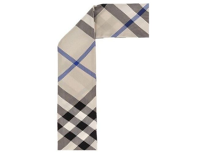 Burberry Schlanke Karosilk-Schal Mehrfarben - Ansicht 5