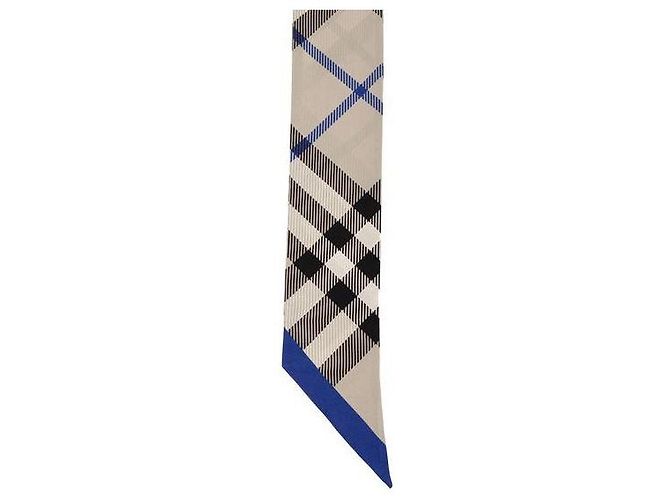 Burberry Schlanke Karosilk-Schal Mehrfarben - Ansicht 6