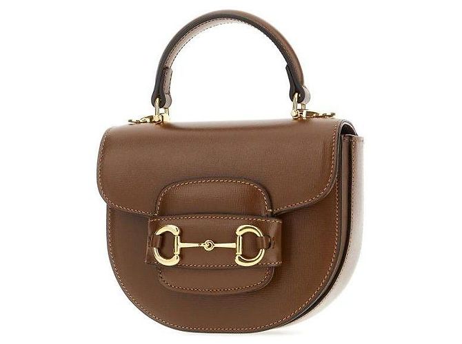 Gucci Mini Top Handle Tasche Horsebit Braun - Ansicht 5