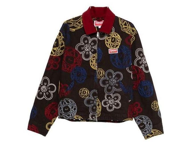 Kenzo FUTURA Embroidered Zip-Up Utility Jacket Black - view 4