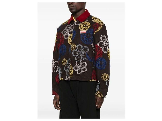 Kenzo FUTURA Embroidered Zip-Up Utility Jacket Black - view 6