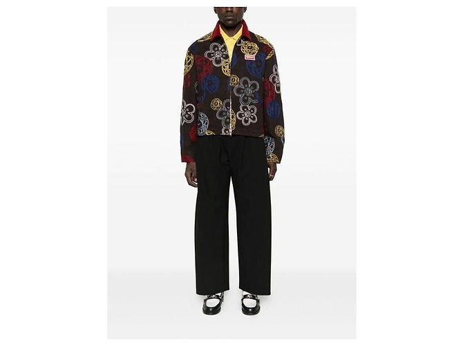 Kenzo FUTURA Embroidered Zip-Up Utility Jacket Black - view 7