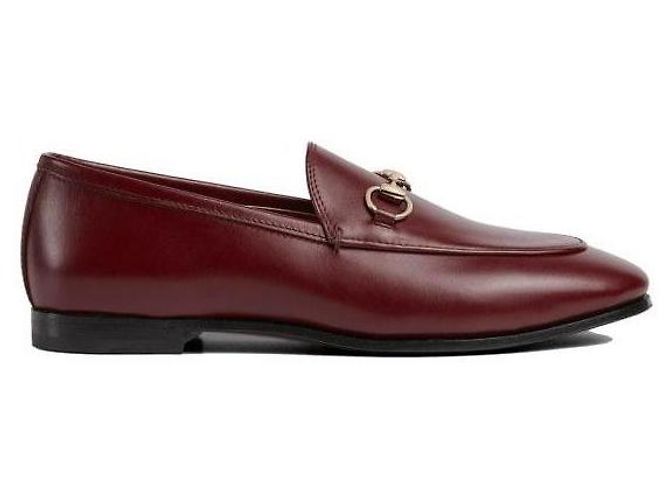 Gucci Mocassini Horsebit Jordan AADCW Rosso - vista 4
