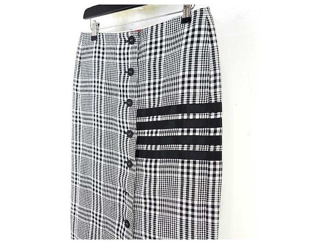 Thom Browne Karo-Leinenrock - Ansicht 2
