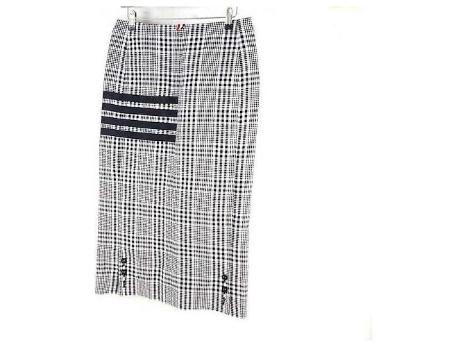 Thom Browne Karo-Leinenrock - Ansicht 3