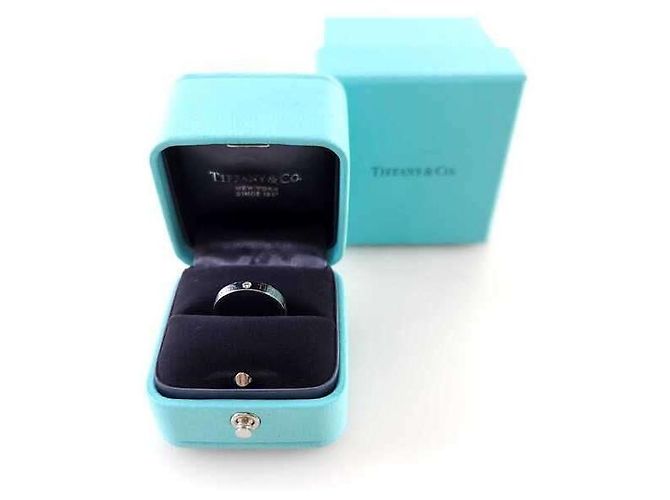 Tiffany & Co Diamantring mit Platinbeschichtung Schwarz - Ansicht 5