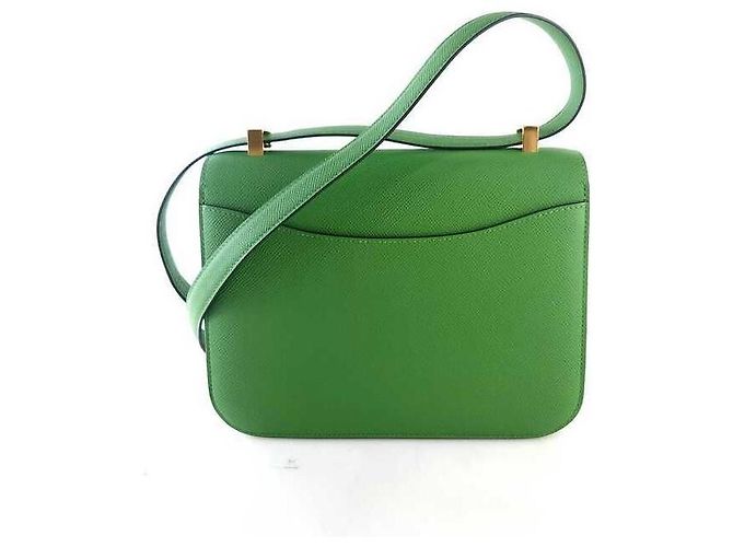 Borsa a Spalla Constance di Hermès Verde - vista 3