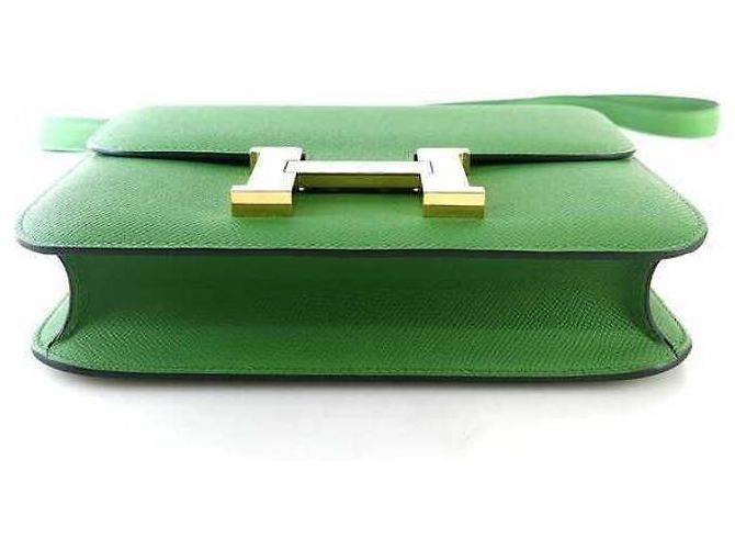 Borsa a Spalla Constance di Hermès Verde - vista 4