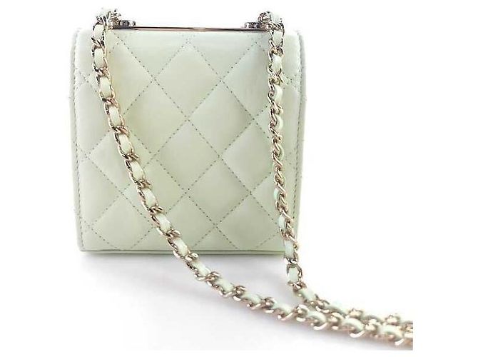 Trendy CC Chanel Bolsa transversal CC moderna Branco - vista 3