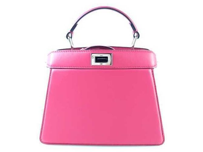 Fendi Borsa a tracolla Peekaboo See You Petit Rosso - vista 3