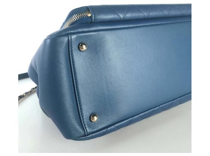 Chanel Borsa a Spalla Business Affinity Blu - vista 5