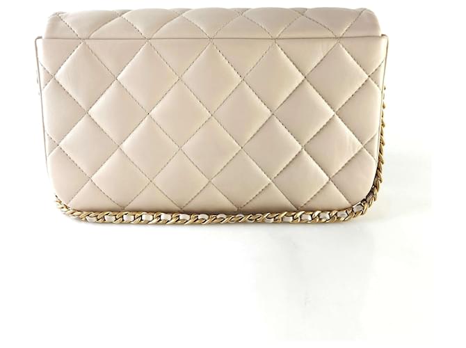 Chanel Borsa a Spalla CC Flap Arancione - vista 4