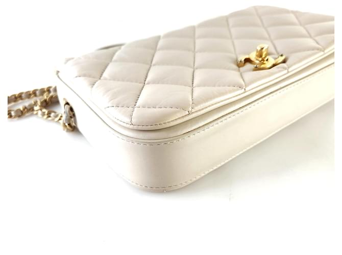Chanel Borsa a Spalla CC Flap Arancione - vista 6