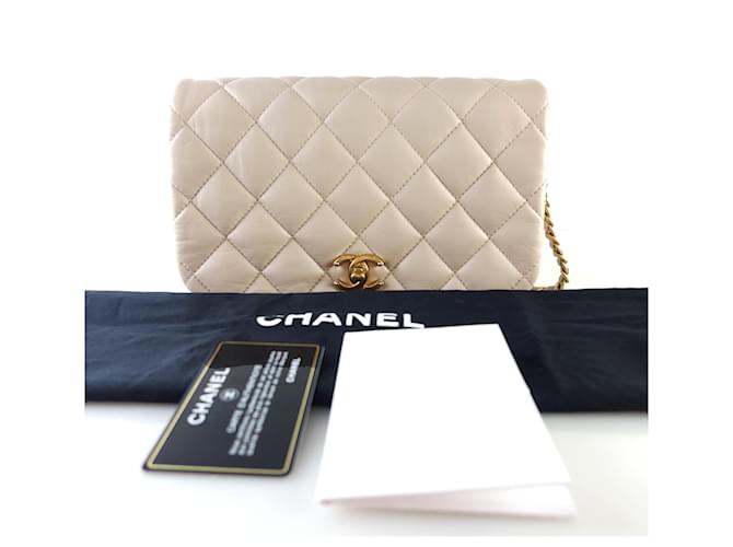 Chanel Borsa a Spalla CC Flap Arancione - vista 8