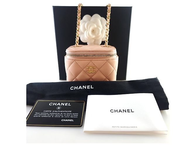 Chanel Borsa a tracolla Golden Ball Vanity Arancione - vista 6