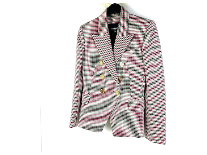 Balmain Double Button Check Jacket Multiple colors - view 2