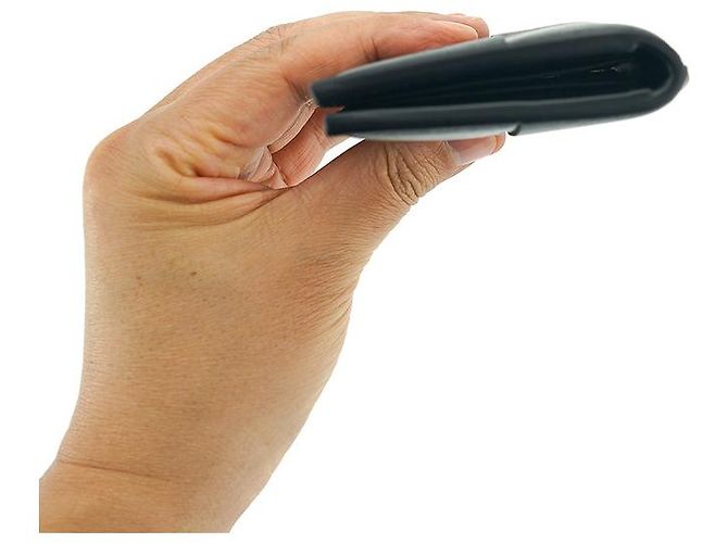 Bottega Veneta Porta-cartões de couro preto Intrecciato com aba - vista 13