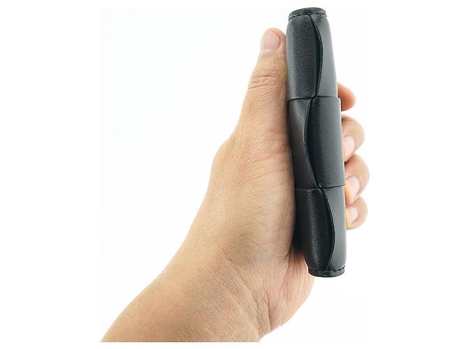 Bottega Veneta Porta-cartões de couro preto Intrecciato com aba - vista 16