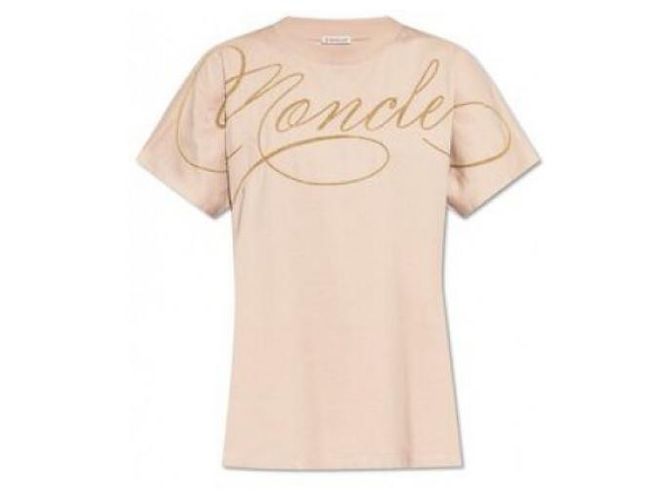 Moncler Camiseta de algodón con bordado de logo - vista 5