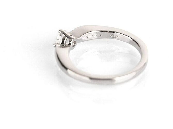 Bulgari Venetia Torcello Hochzeitsring aus Platin mit Diamant Größe Silber - Ansicht 5