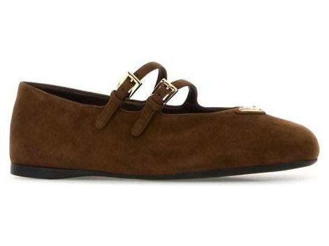 Prada Chaussures Ballerines en Daim - vue 5