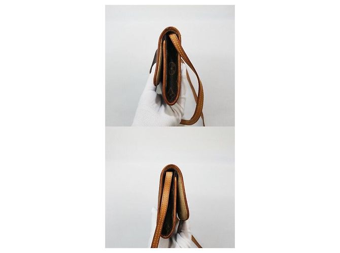 Louis Vuitton Pochette Twin GM Monogram Marrone - vista 3