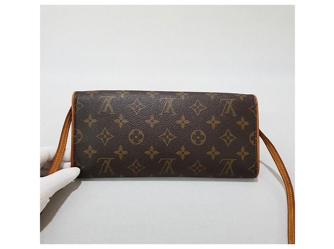 Louis Vuitton Pochette Twin GM Monogram Marrone - vista 4