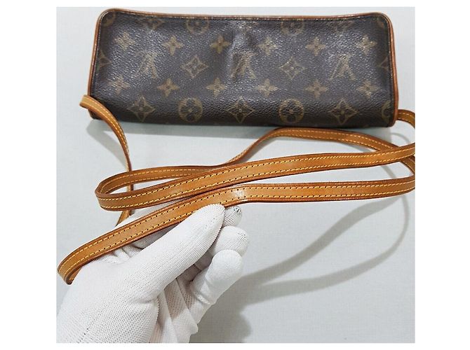Louis Vuitton Pochette Twin GM Monogram Marrone - vista 5