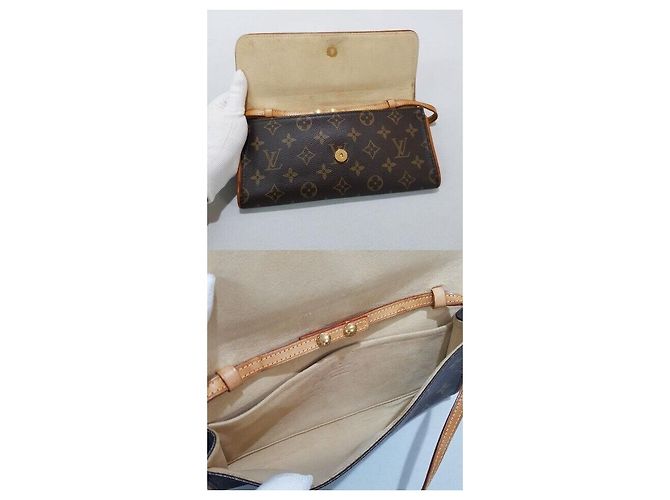 Louis Vuitton Pochette Twin GM Monogram Marrone - vista 8