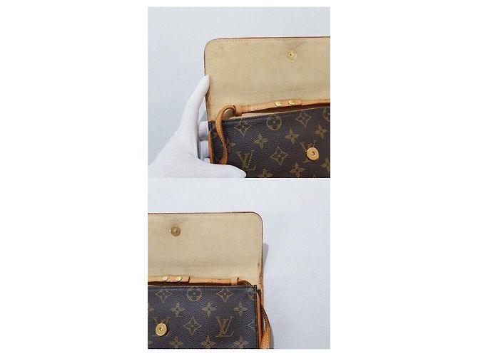 Louis Vuitton Pochette Twin GM Monogram Marrone - vista 9