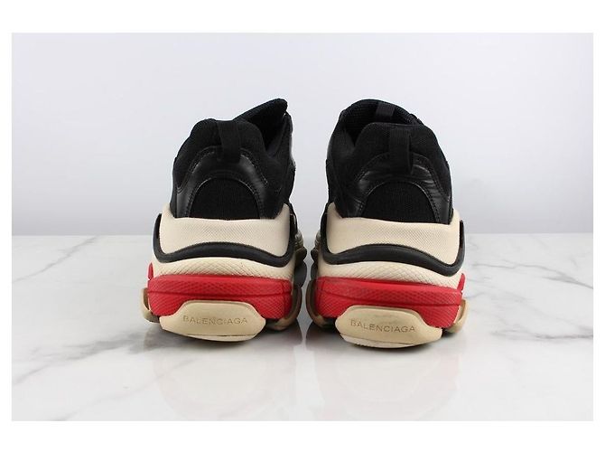 Balenciaga Triple Sneakers Red Argento - vista 3