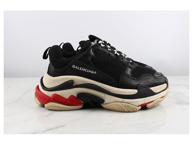Balenciaga Triple Sneakers Red Argento - vista 6