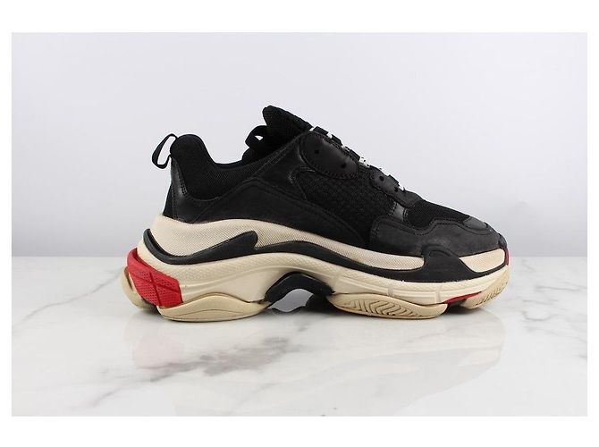 Balenciaga Triple Sneakers Red Argento - vista 7
