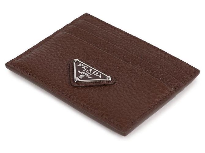 Prada Leather Card Wallet Red - view 6