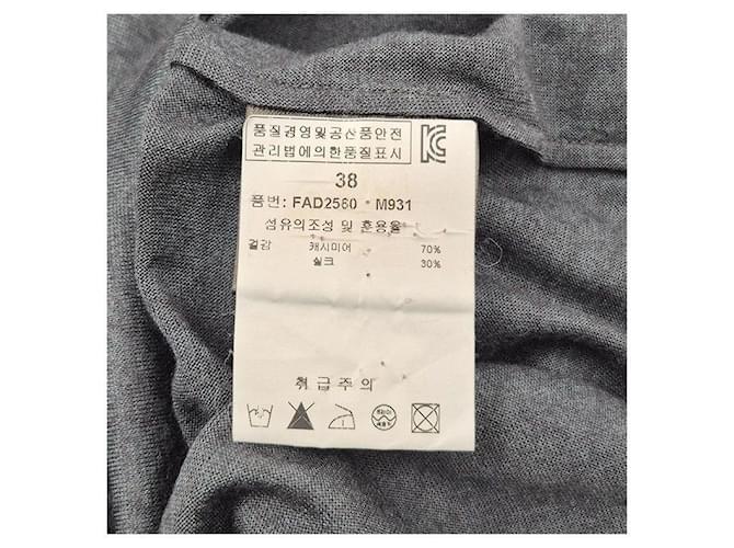 Loro Piana Kaschmir-Seiden-Pullover mit Rollkragen in Grau Braun - Ansicht 5